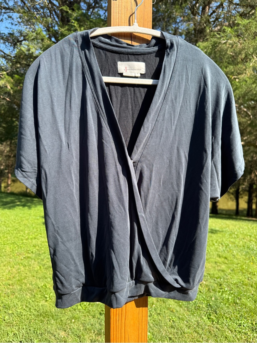 Anthropologie Ayla Surplice Top